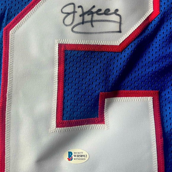 Jim Kelly Autographed Buffalo Bills Football Jersey – Beckett Certified - Picture 3 of 5